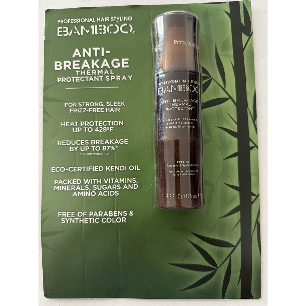 Bamboo Anti-Breakage Thermal Protectant Spray Kendi Oil Heat 4.2 oz